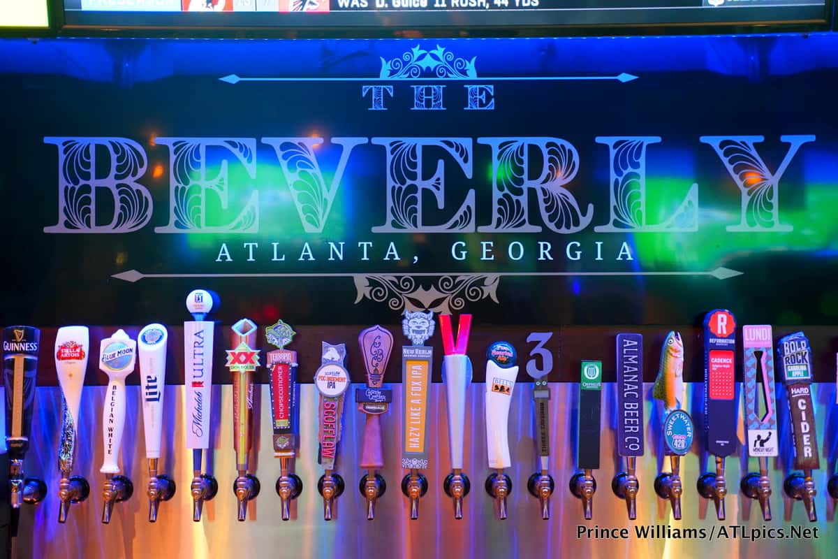 Beer taps at The Beverly Atlanta