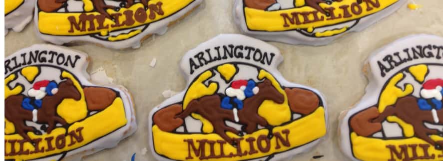 custom cookies with race horse