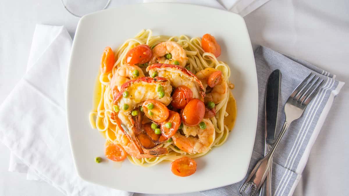 shrimp and lobster pasta