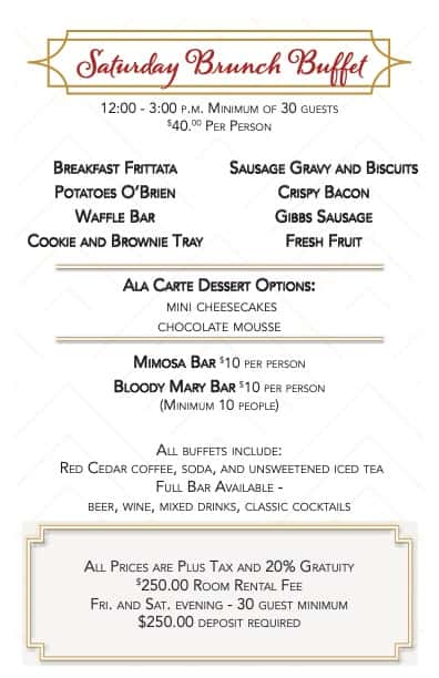 Sunday Brunch Buffet