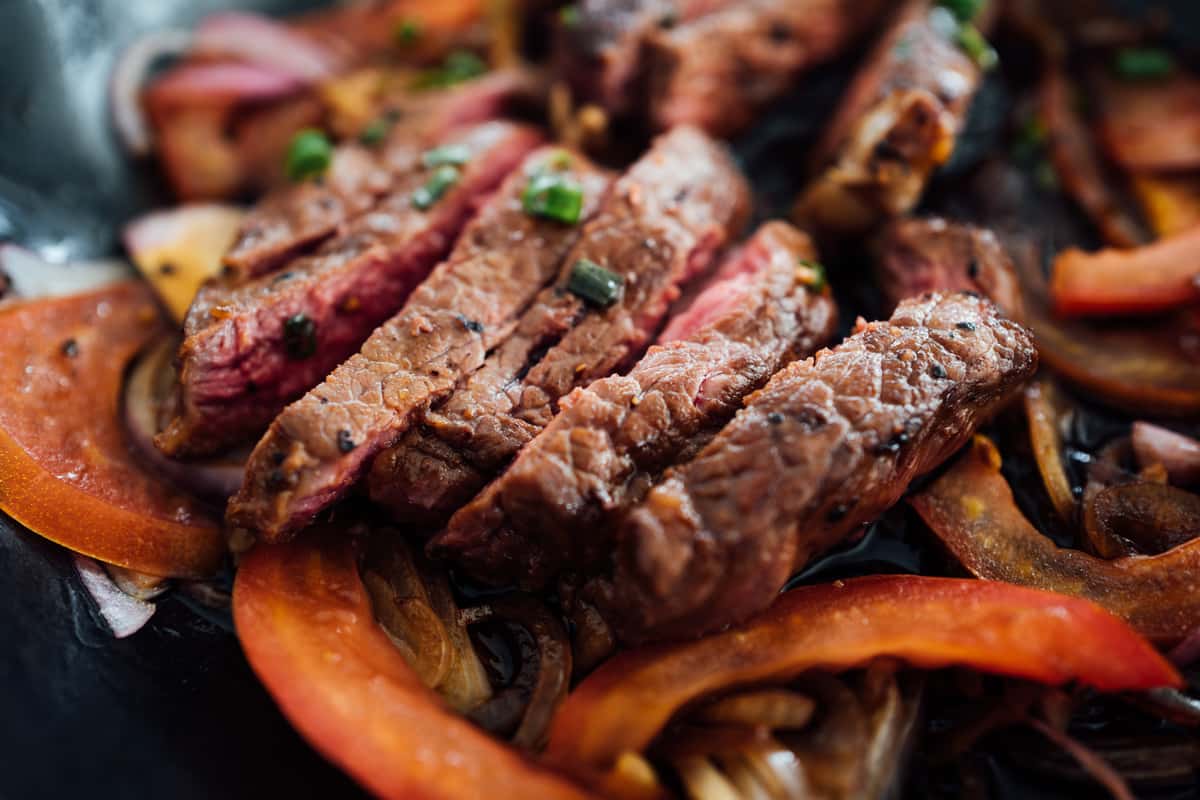 Steak With Peppers