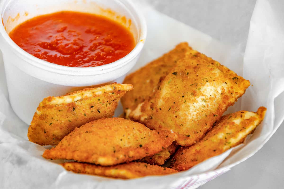 Fried ravioli