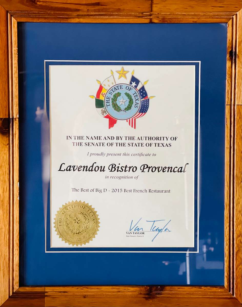 Recognition by Van Taylor State Senator