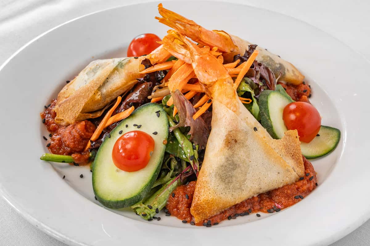 shrimp philo salad