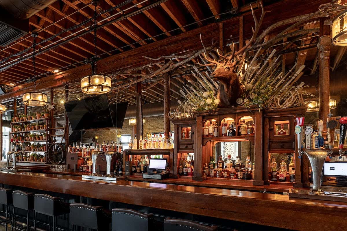 bar area seating