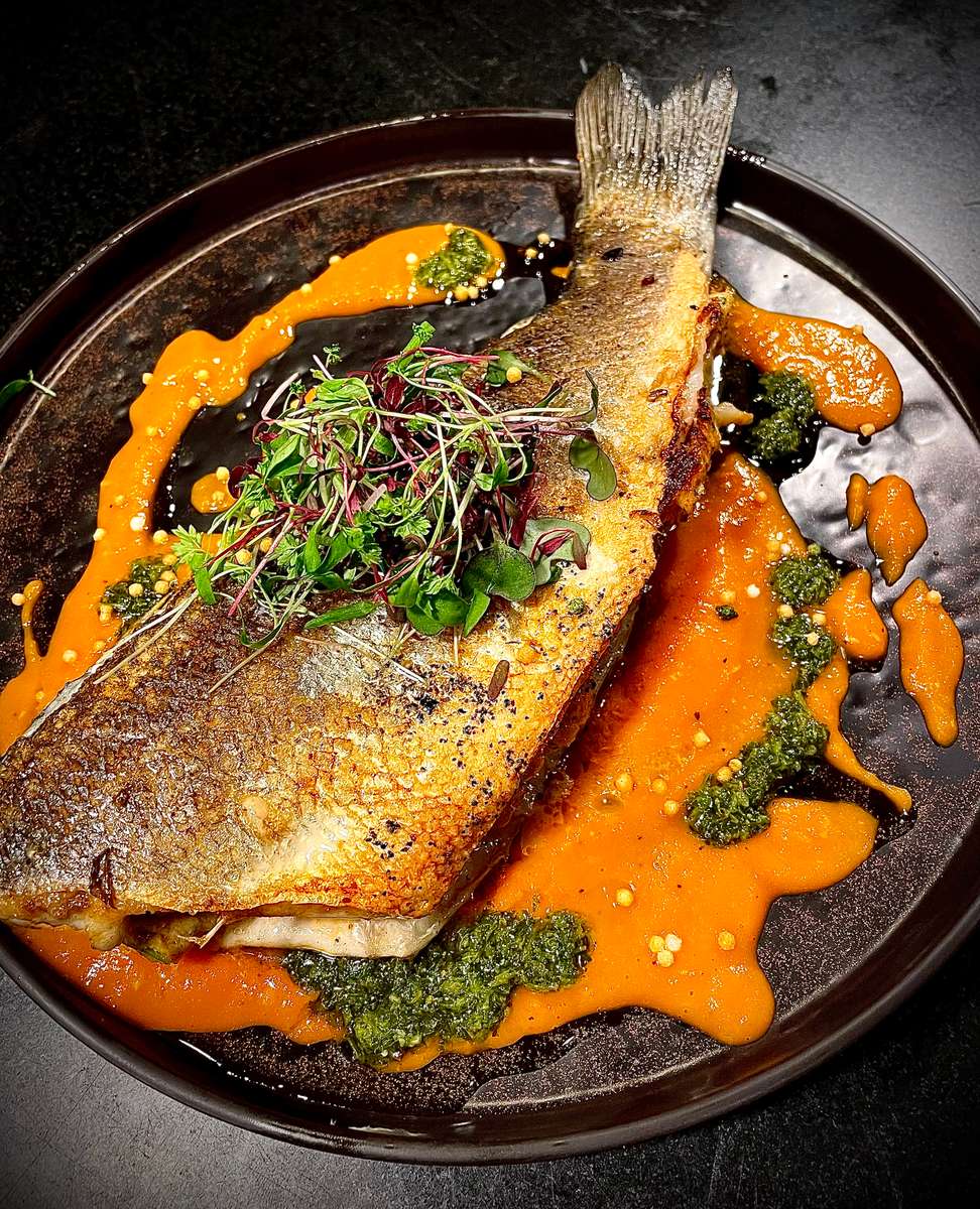 Crab Stuffed Branzino - Dinner - Frontier | Noble Square, Chicago, IL |  Gastro Pub | Wild Game