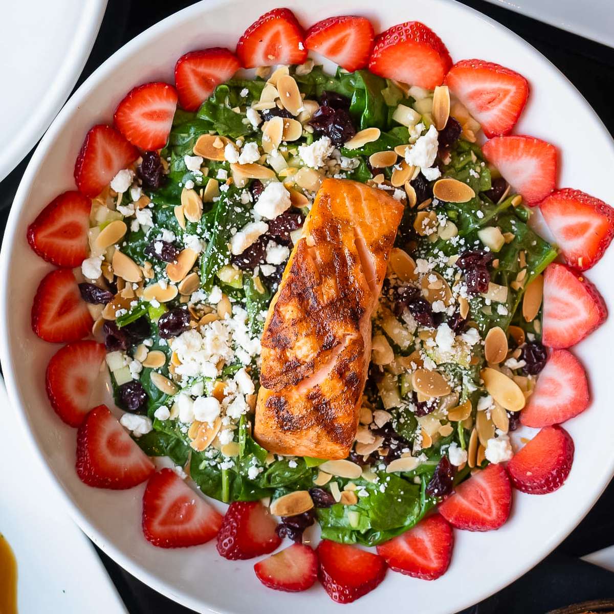 salmon strawberry salad