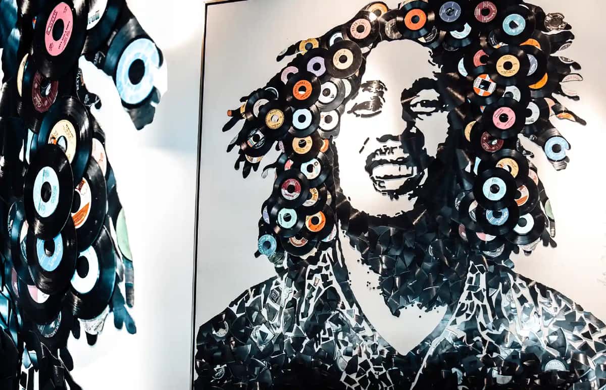 Artwork of Bob Marley