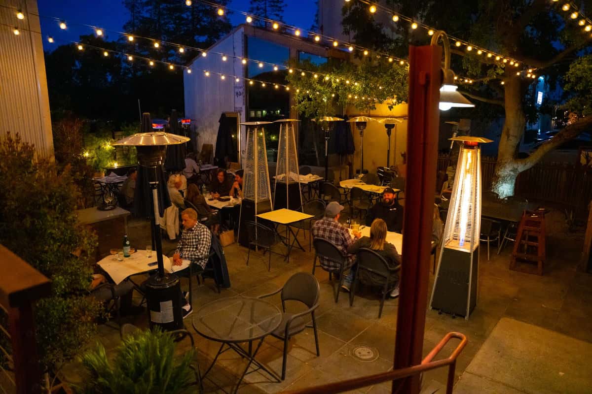 Patio dining area