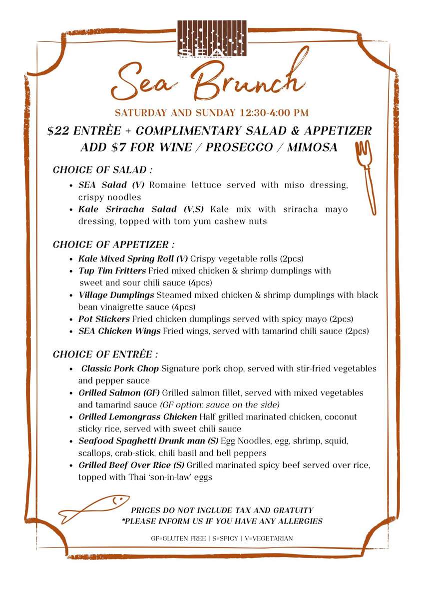 sea brunch special