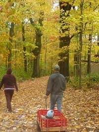 family hiking
