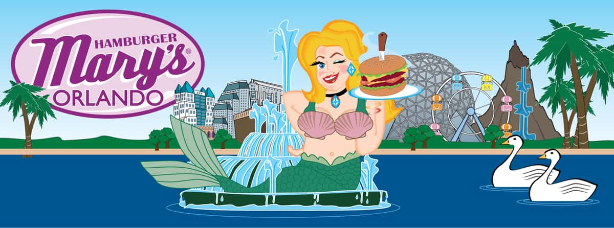 Hamburger Mary's in Orlando, FL serving juicy gourmet burgers, yummy apps, soups, salads and entrees, and an extensive bar menu featuring craft beers and cocktails.