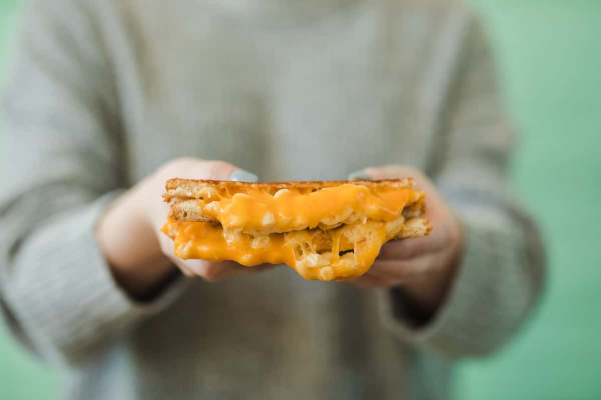 melty grilled. cheese sandwich