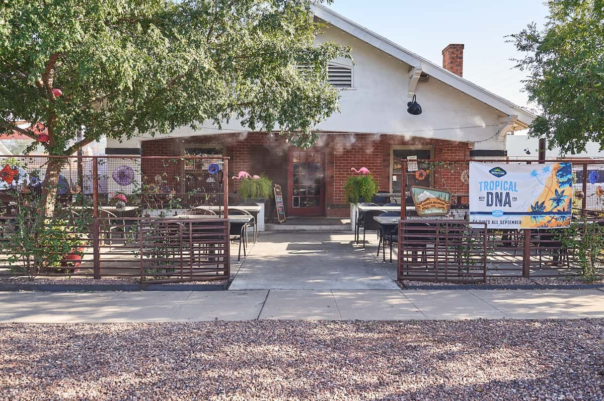 front of restaurant