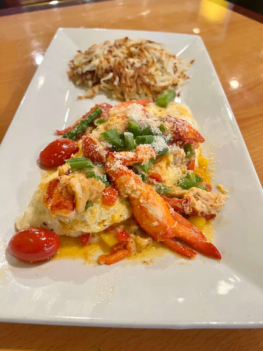Creamy prawns meal