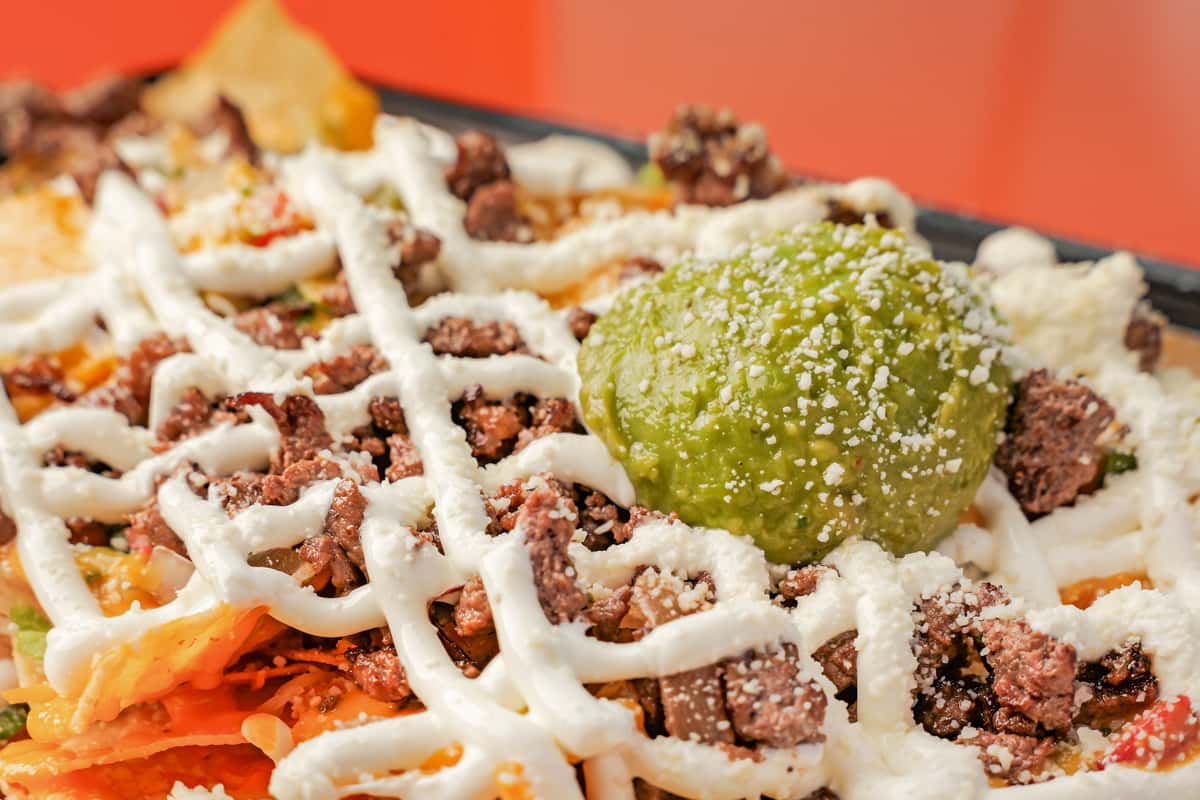 Carne Asada Nachos served at Señor Burrito Company