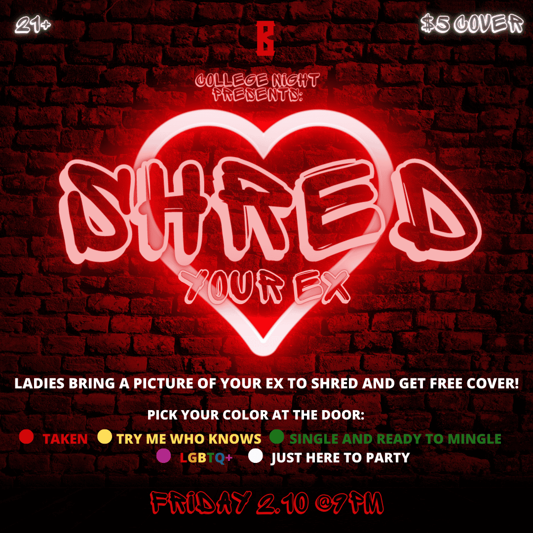 shred your ex club night
