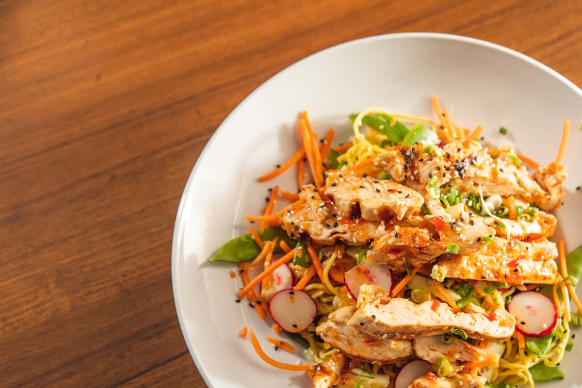 chicken soba salad