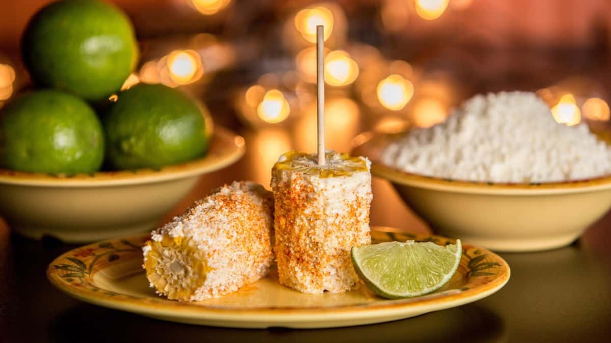Seasoned corn and lime