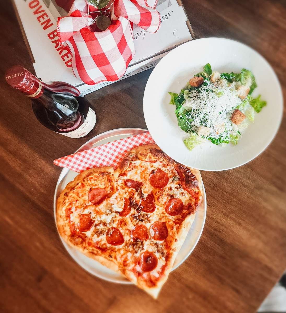pizza & salad