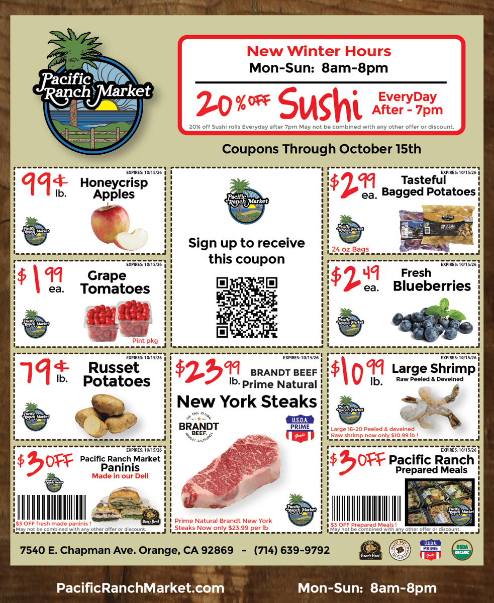 October 15th ad no coupon