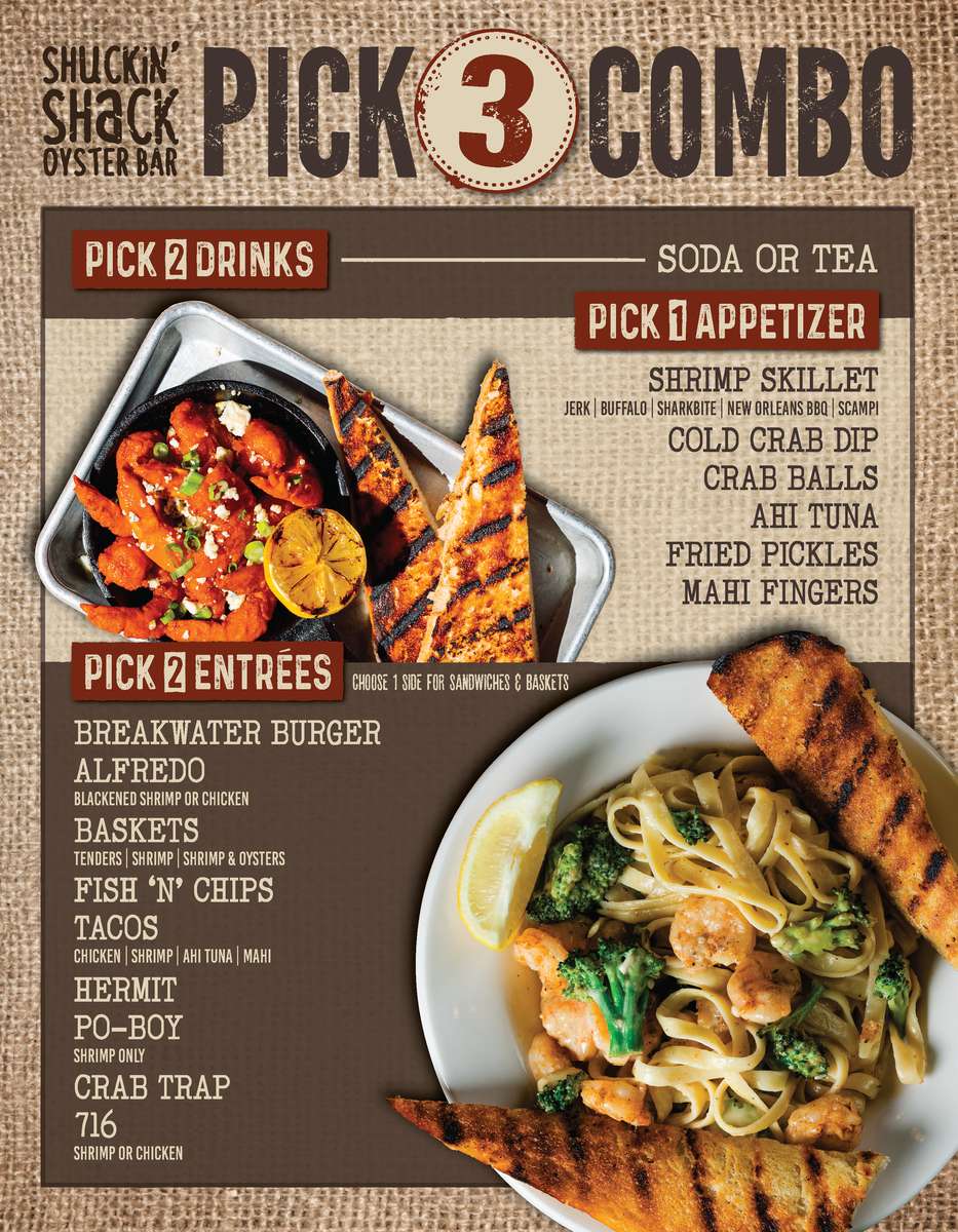 Pick 3 Combo Deal Menu Rocky Mount June 2026