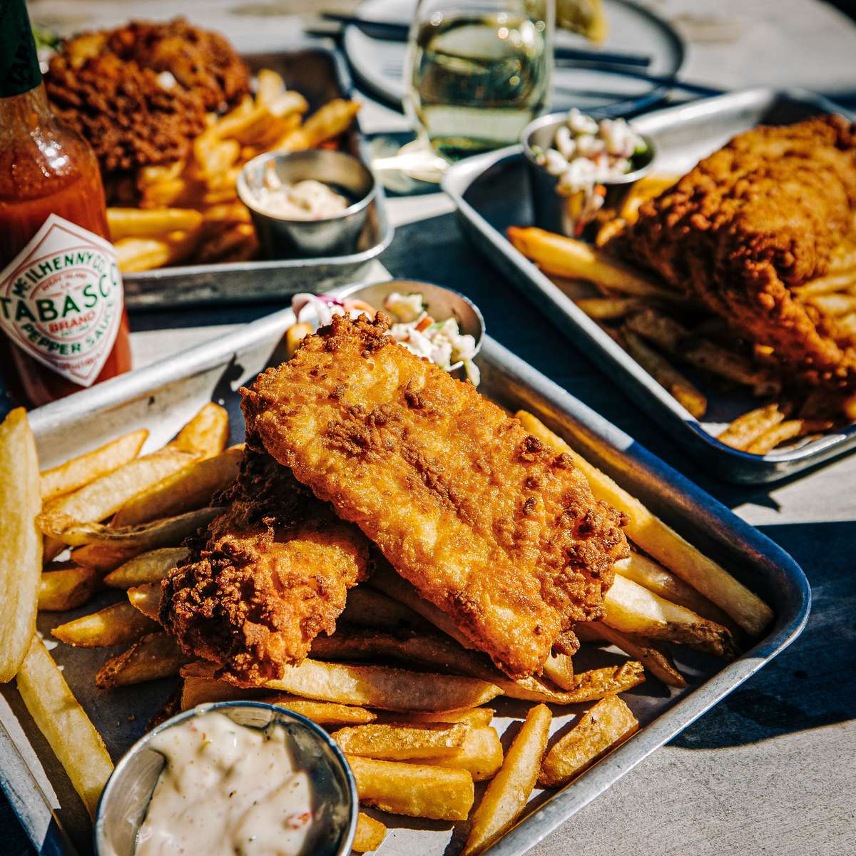 Fish Fry Table Spread