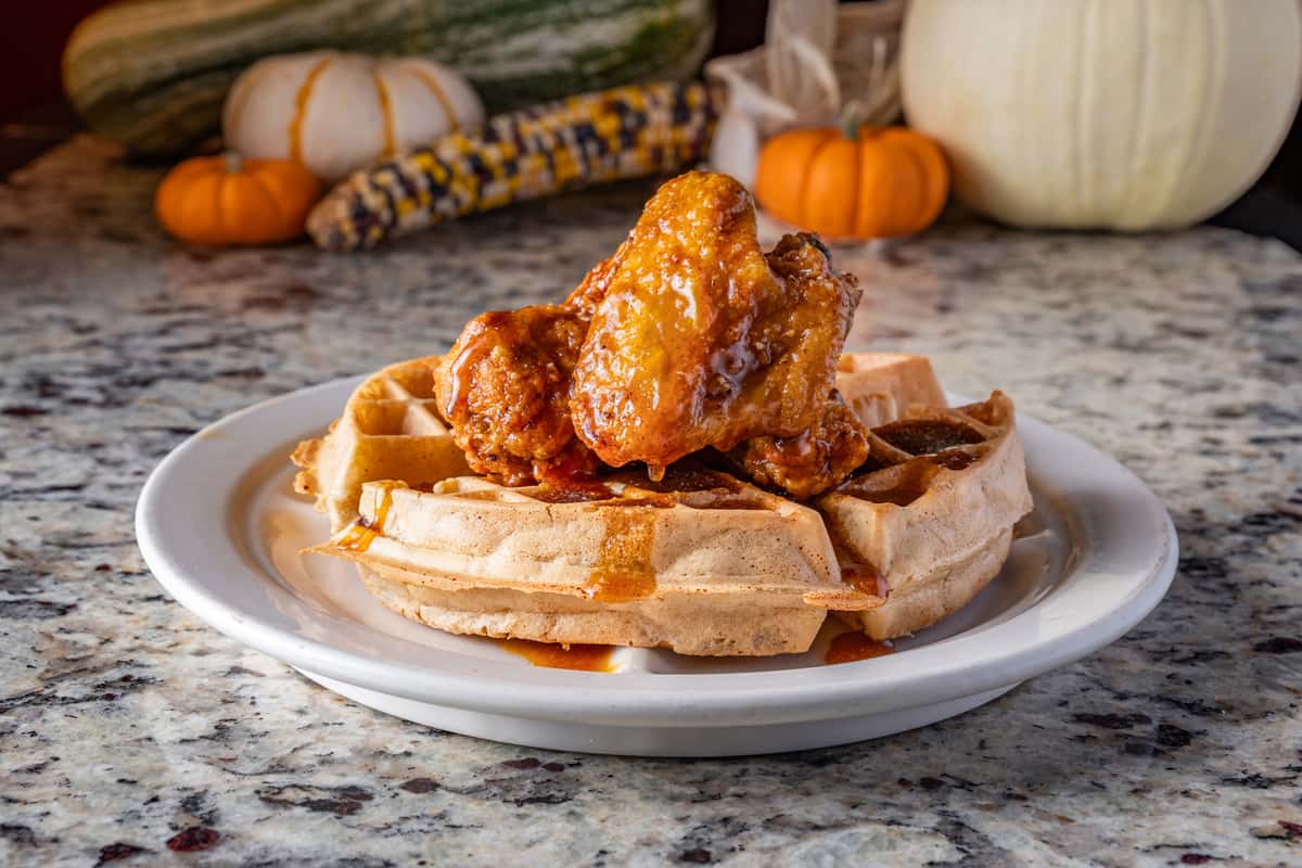 chicken and waffles