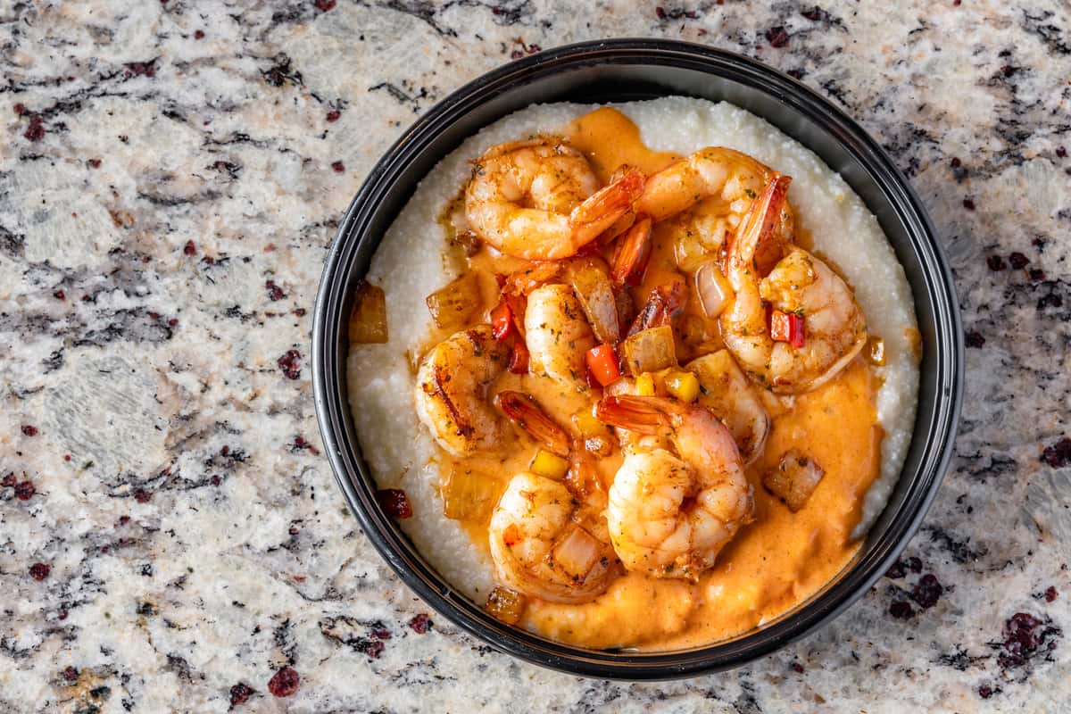 Dish Shrinp pan grits