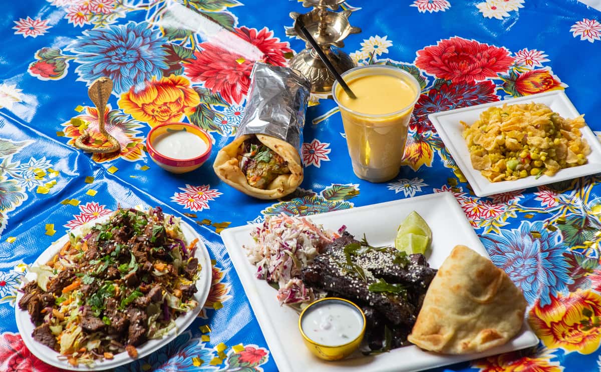 table of indian food