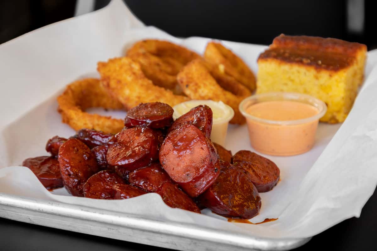 Sausage and onion rings