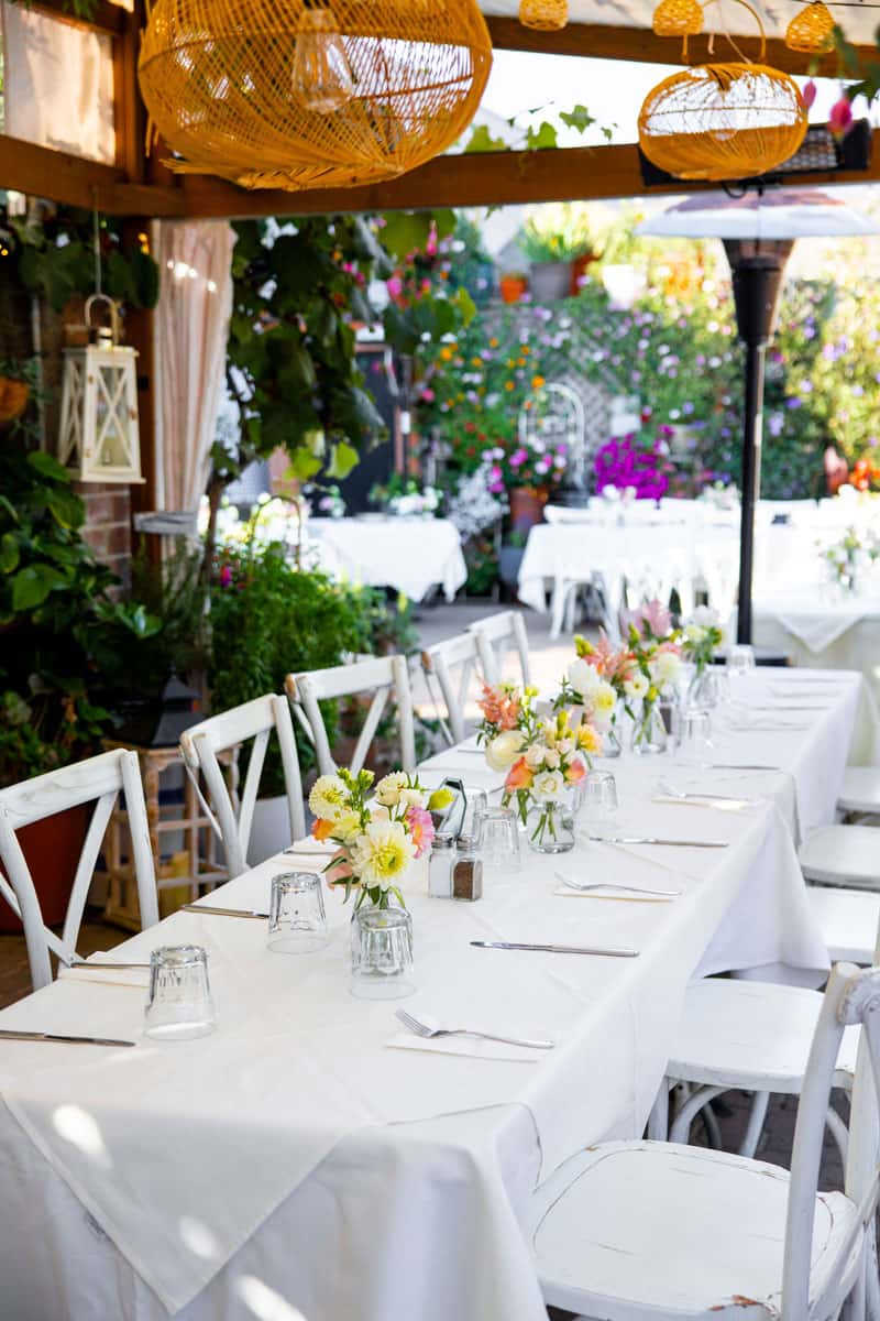 Photo of wedding reception table; photo credit Karen D Photography