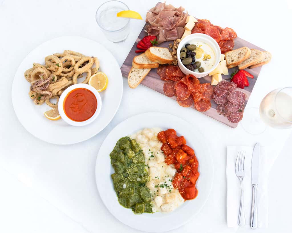 italian food spread