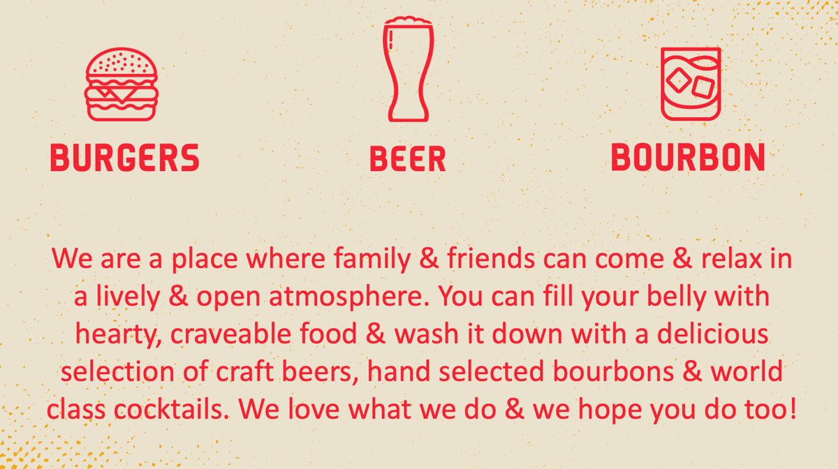 burger beer bourbon