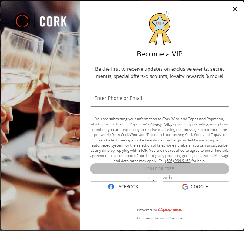 VIP Sign up