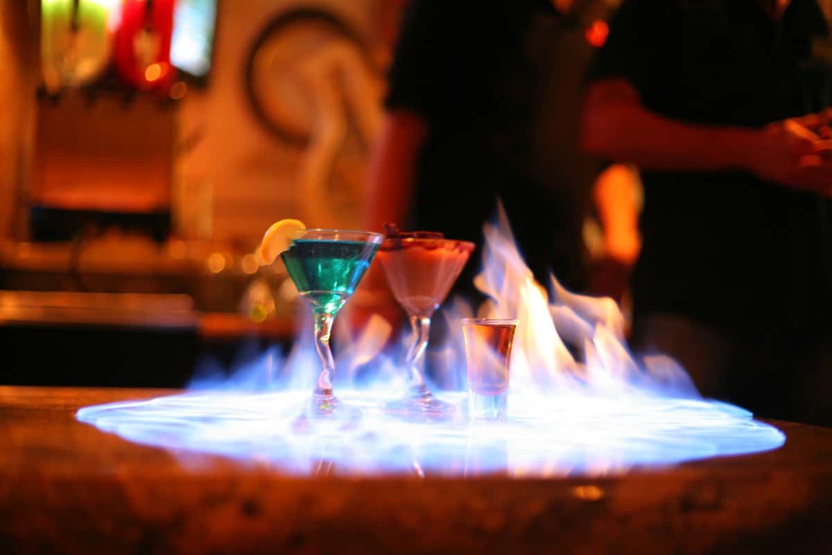 flame cocktails