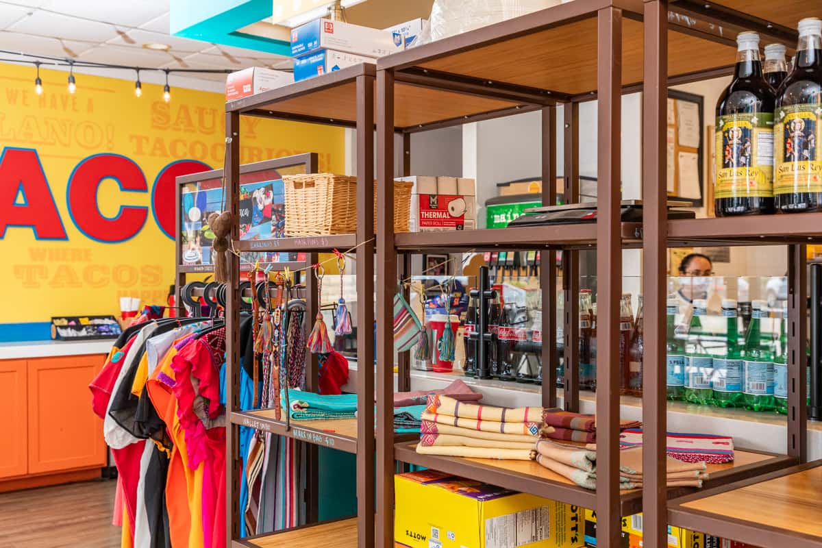 Interior merchandise area of Luchi & Joey's