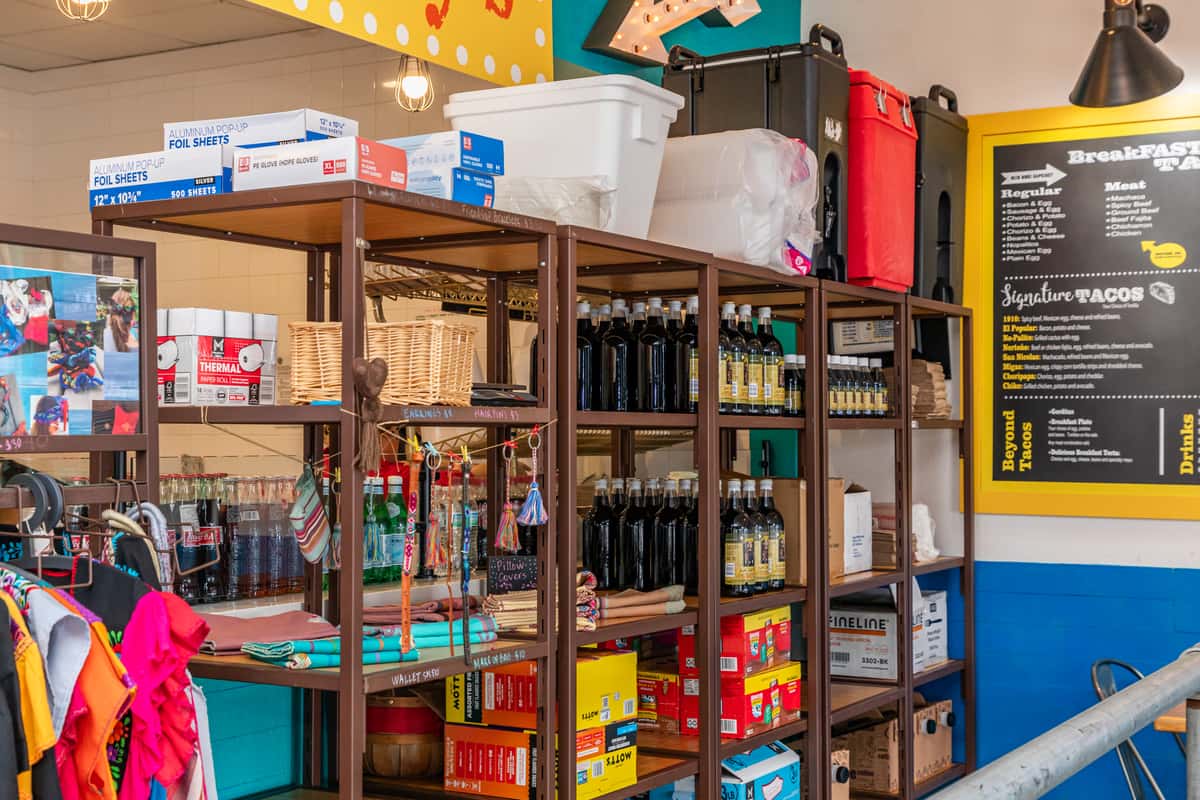 Interior merchandise of Luchi & Joey's