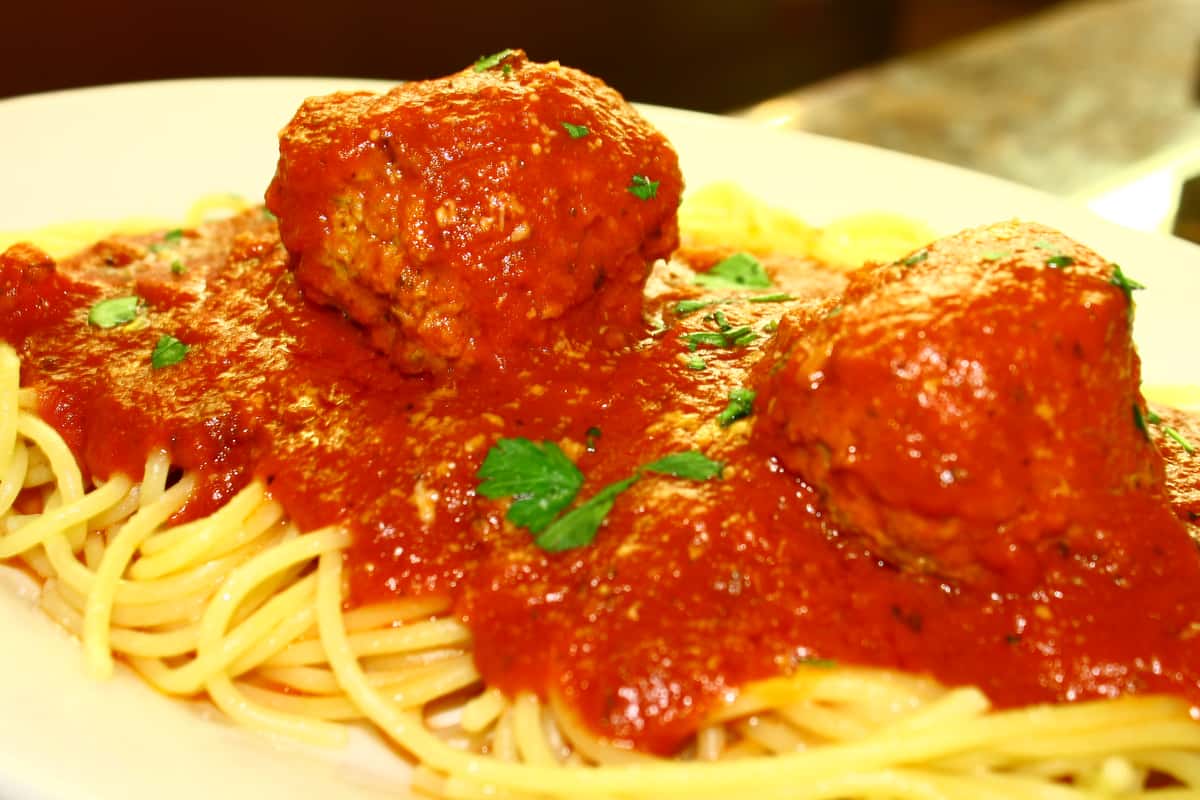 spaghetti and meatballs