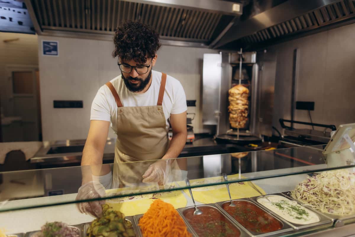 Chef prepping