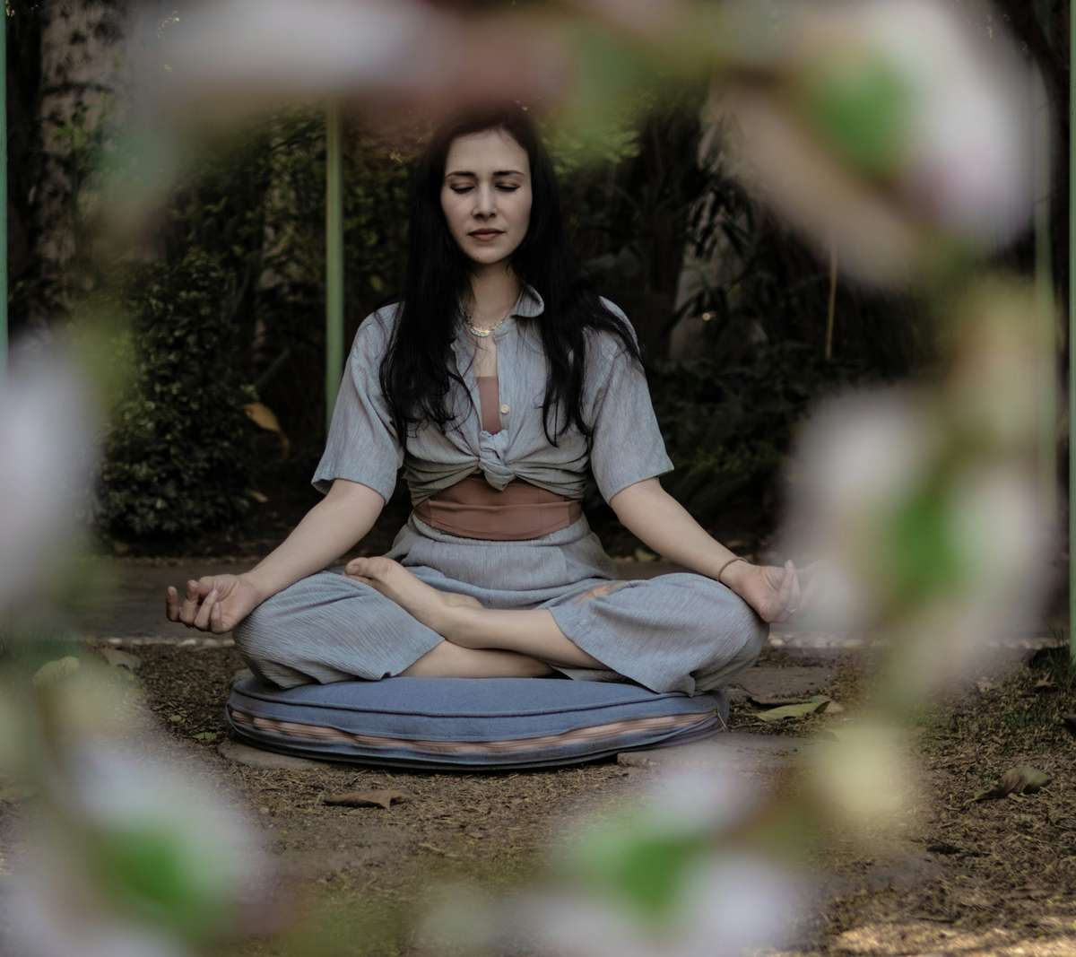 Woman meditating