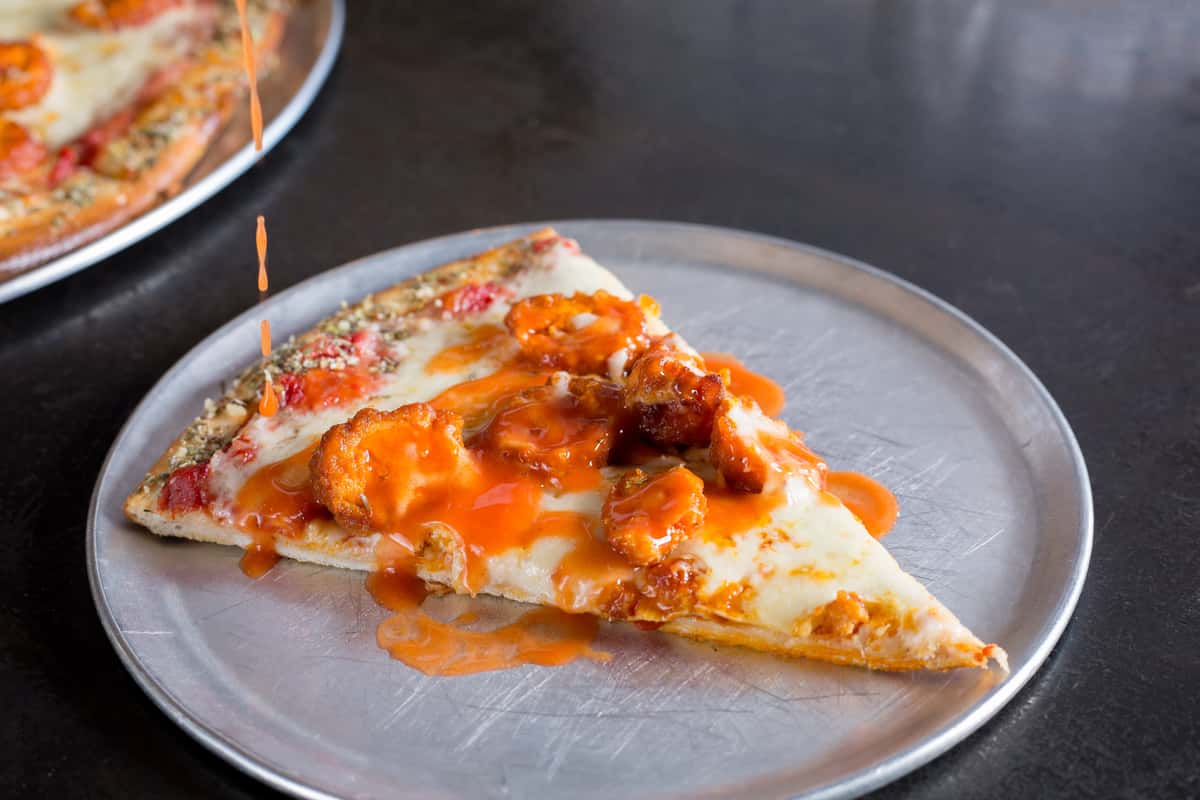 Slice of buffalo pizza
