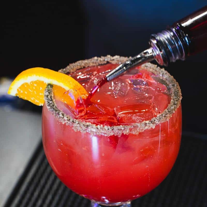 Prickly Pear Margarita at Don Diego
