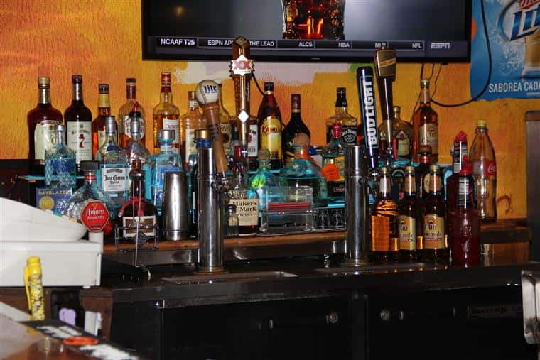 bar area