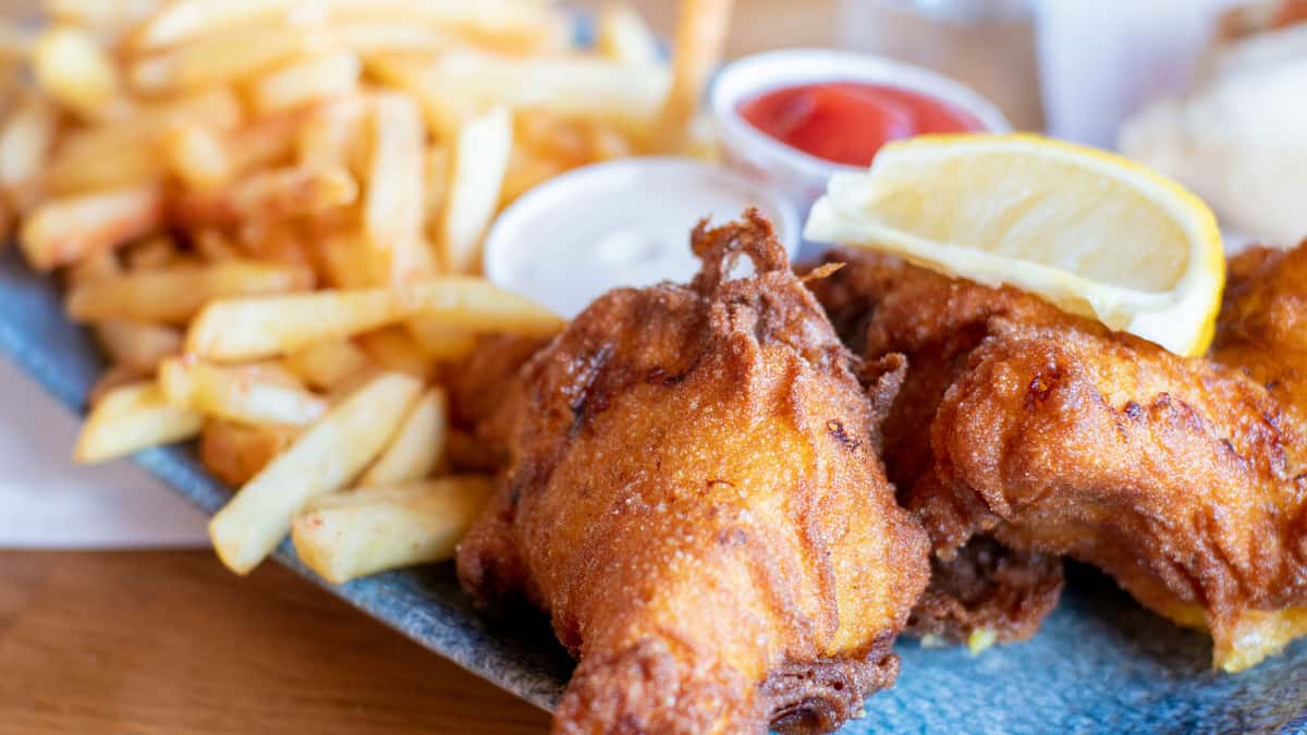 chicken and fries