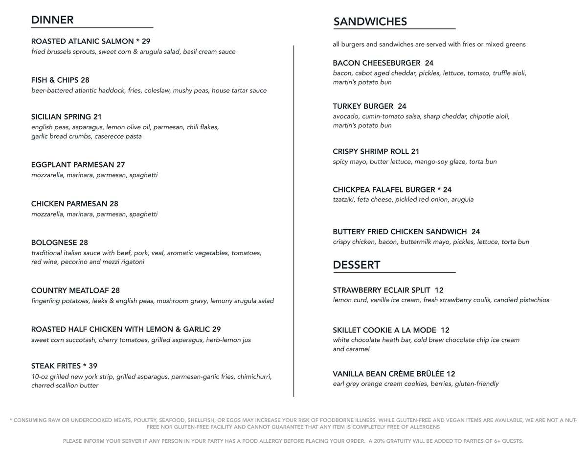 dinner menu 2