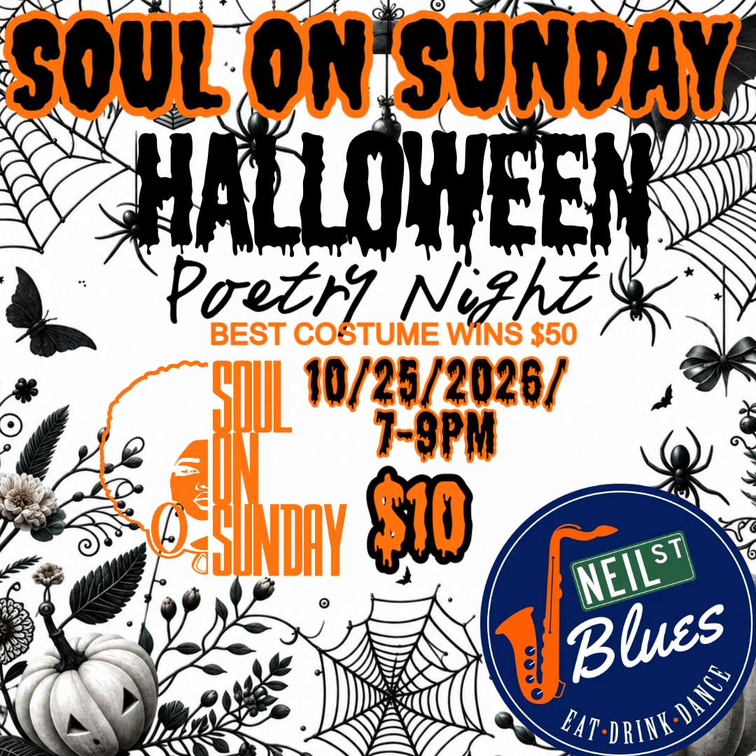 Soul on sunday halloween poetry night