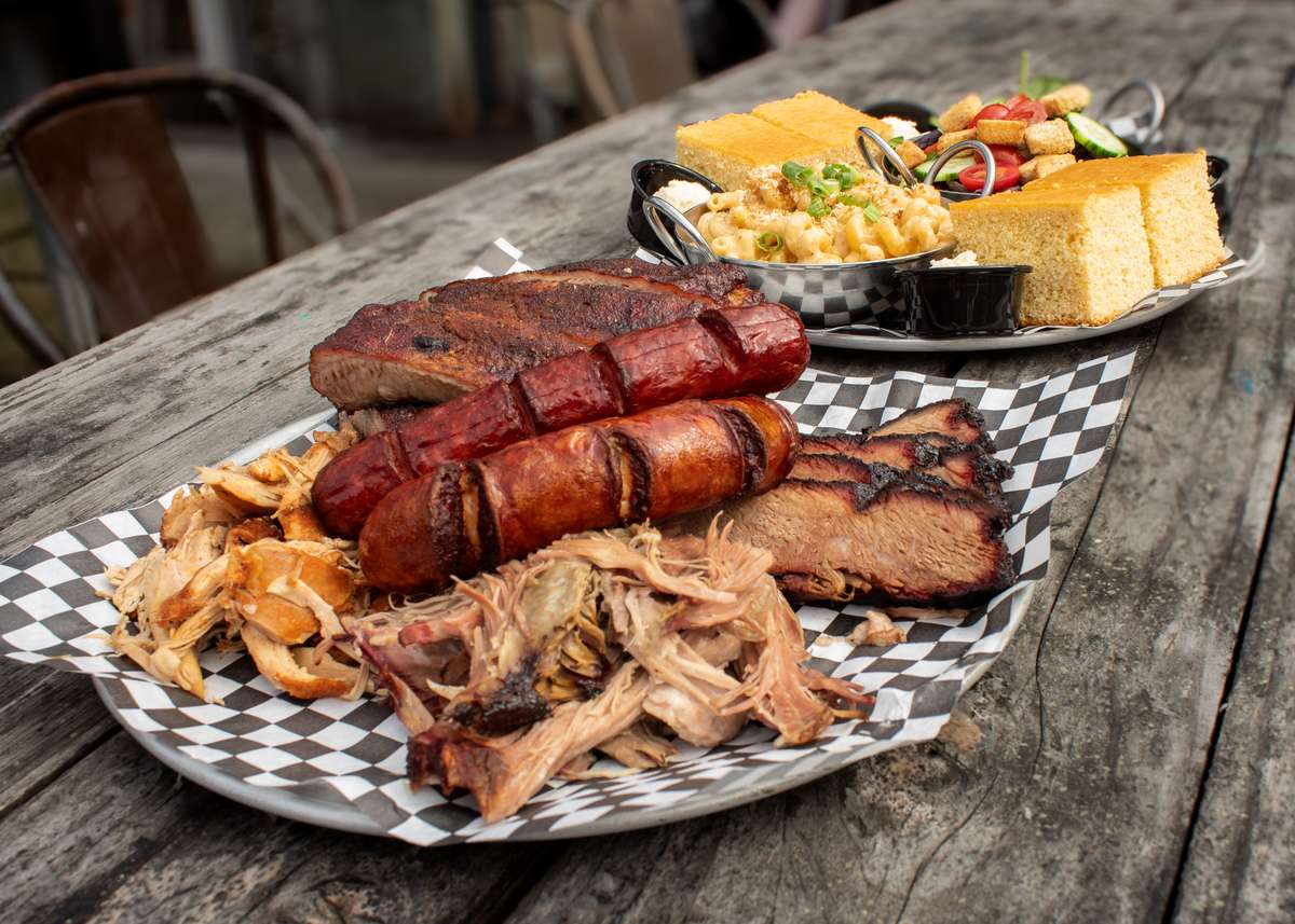 Sausage and ribs dish