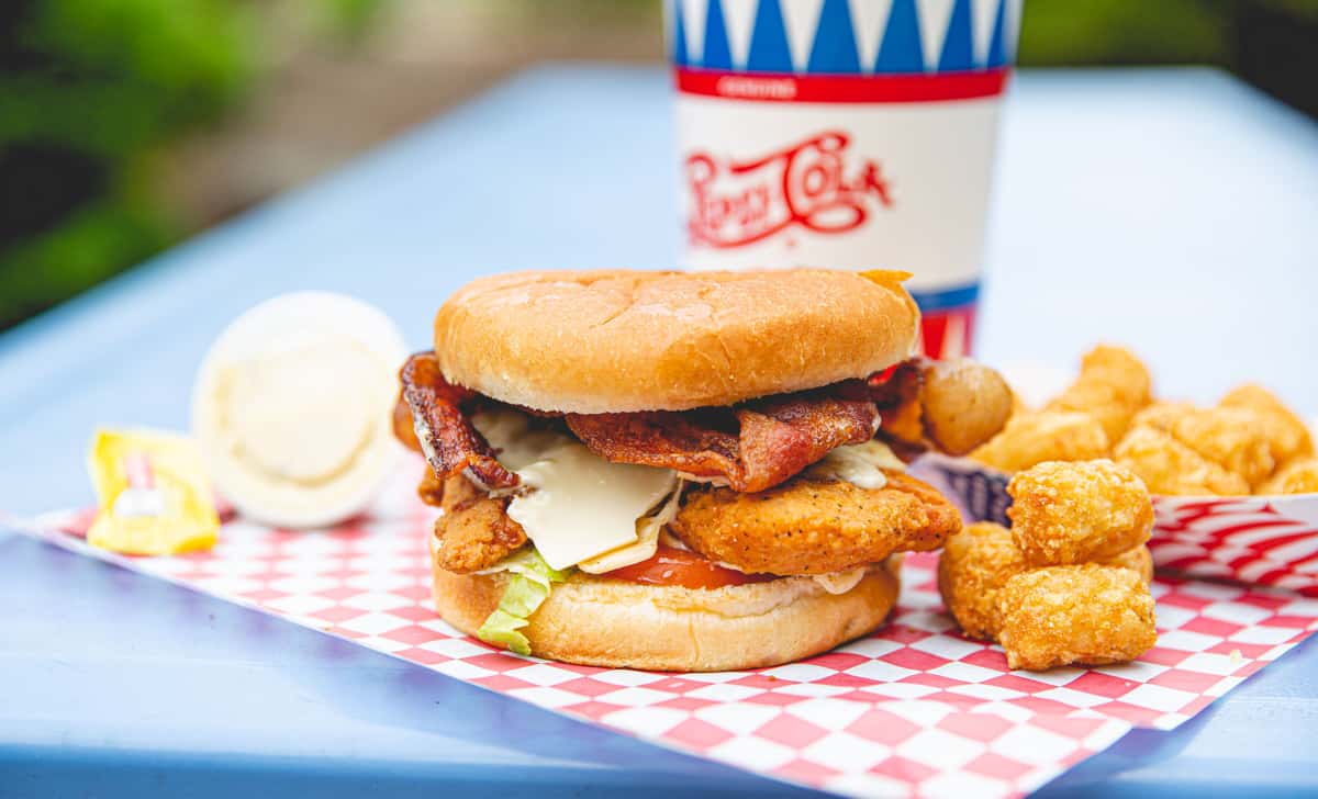 bacon chicken burger