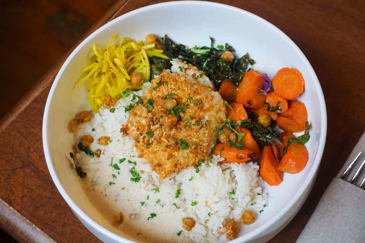Bowl of healthy food